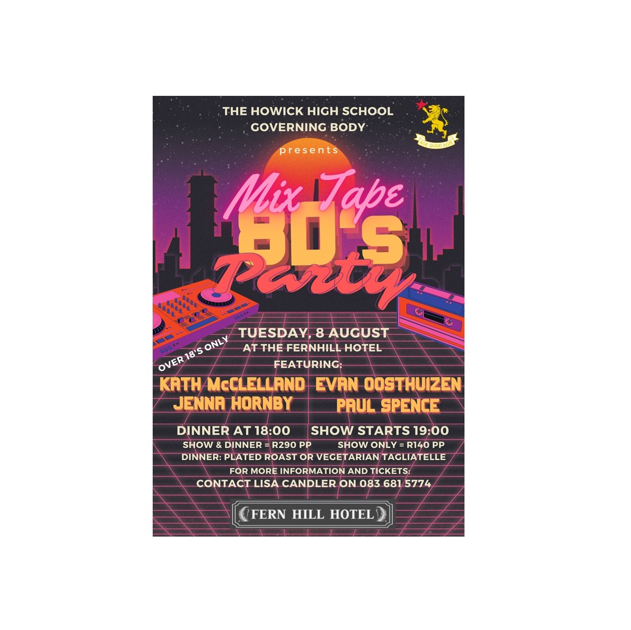 80's Mix Tape Party - A School Governing Body Fundraiser